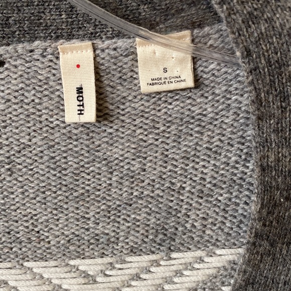“MOTH by Anthropologie” open cardigan;EUC ( some piling/pulls in yarn;size small - Picture 4 of 4